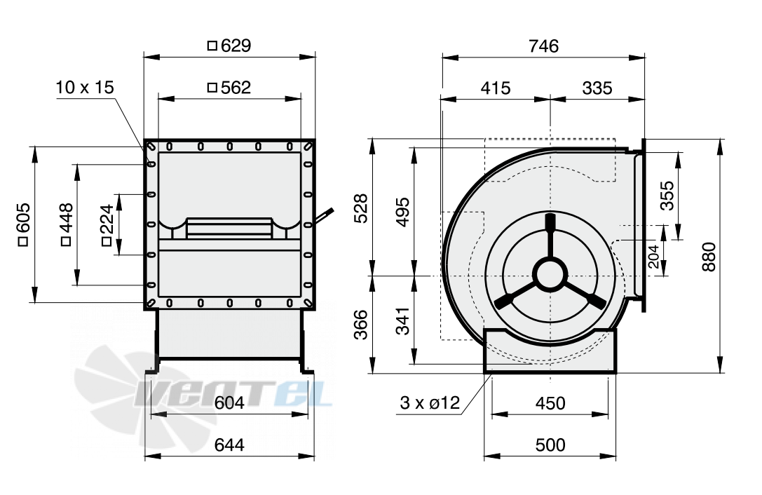 Rosenberg DHAD 450-4 - описание, технические характеристики, графики